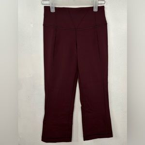 Lululemon (2) Burgundy Crop leggings